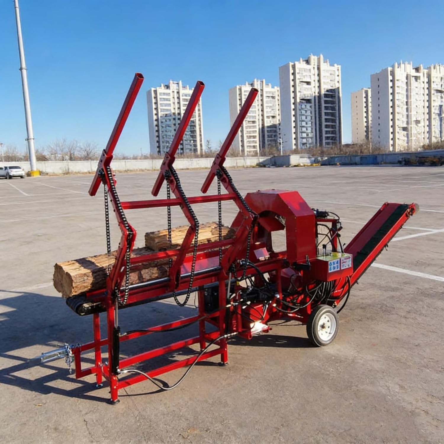 Portable Firewood Log Splitter, Safe and Durable for Outdoor Use, Easy to Operate for Preparing Kindling for Wood Stoves and Fireplaces