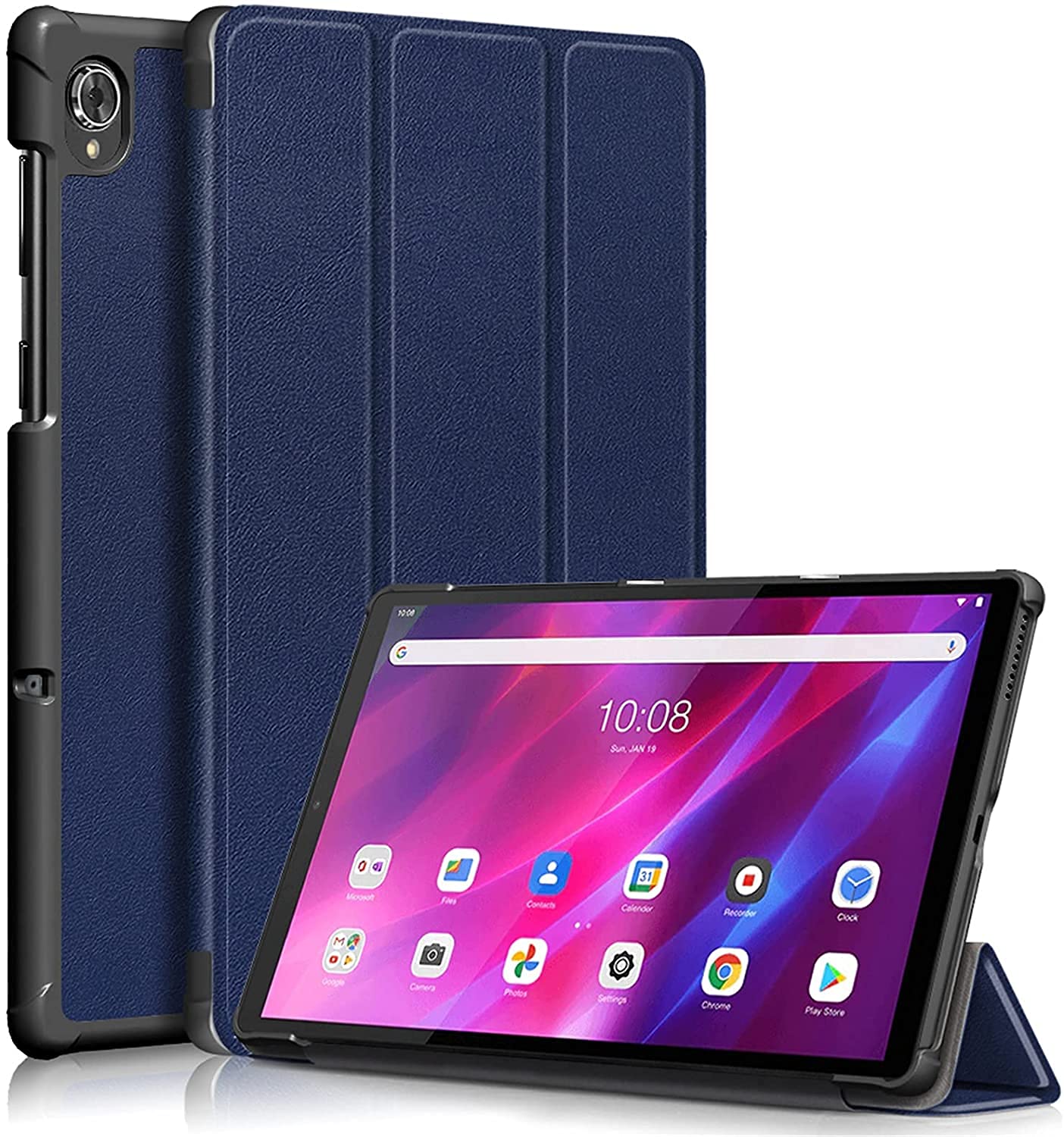 ProElite Sleek Smart Flip Case Cover for Lenovo Tab K10 FHD 10.3" Tablet TB-X6C6F/TB-X6C6X/TB-X6C6NBF, Dark Blue (B09HXJC1ZF) Amazon Price History, Amazon Price Tracker