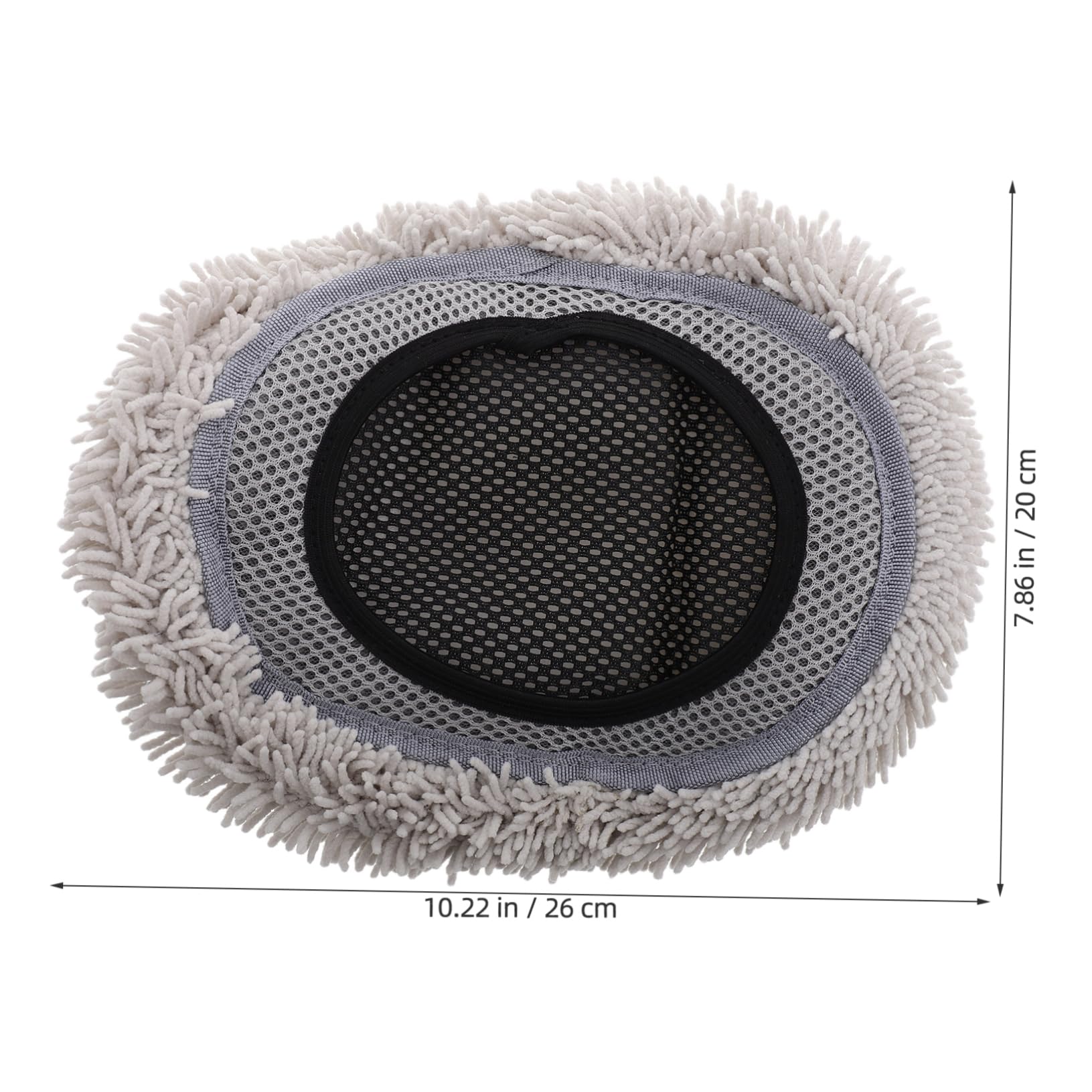 GRIRIW Car Wash Mop Replacement Head Soft Scratch Chenille Fabric for Auto Detailing Durable and Reusable Car Cleaning Brush Accessory Easy to Attach to Existing Mop Handle