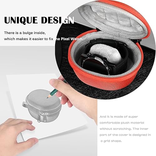 Miniatura 2 de Miimall Funda de viaje compatible con Google Pixel Watch, caja de almacenamiento individual, llavero bolsa de almacenamiento bolsa de viaje
