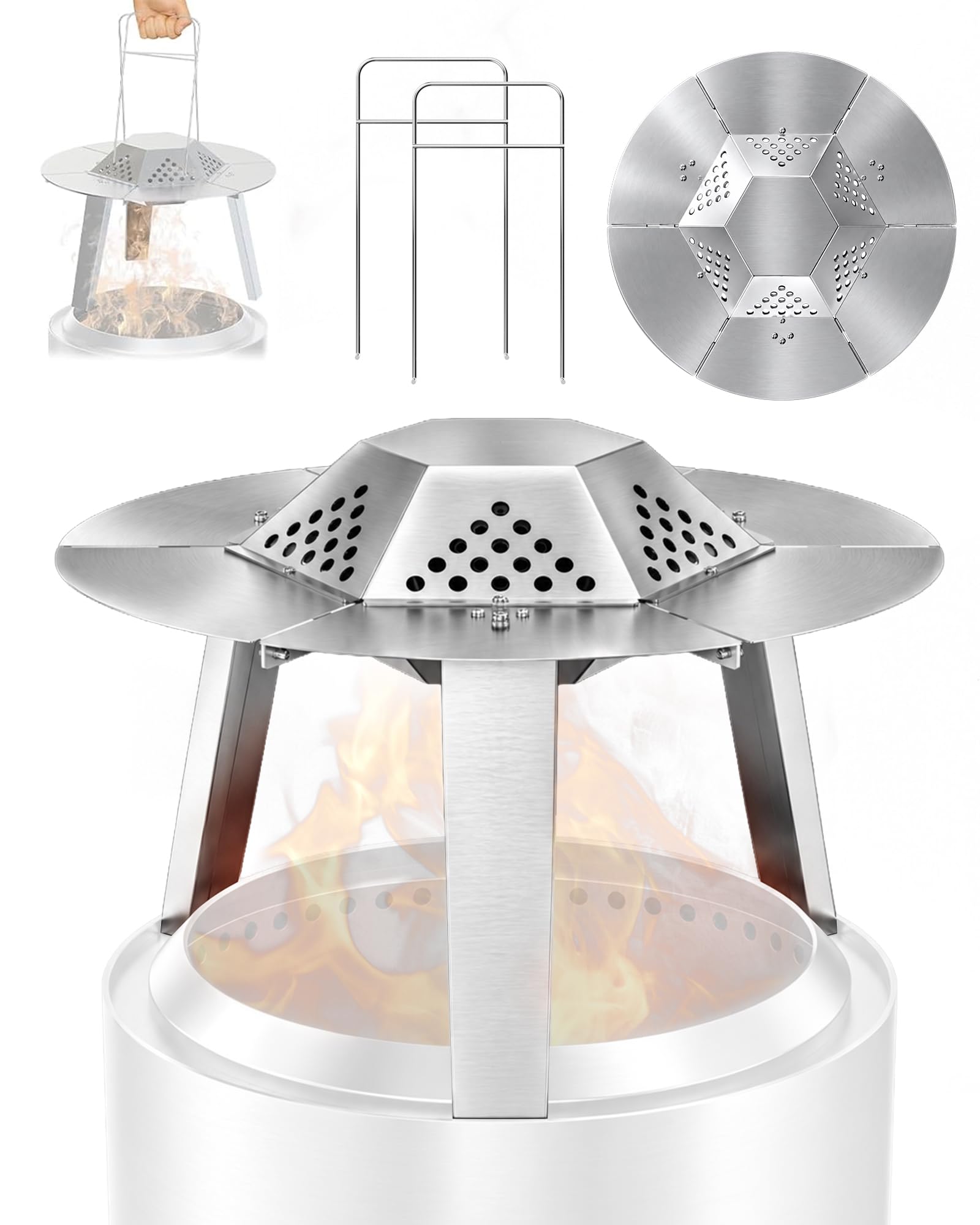 Heat Deflector for Solo Stove Ranger 15" 1.0 &amp; 2.0 Fire Pit Accessories
