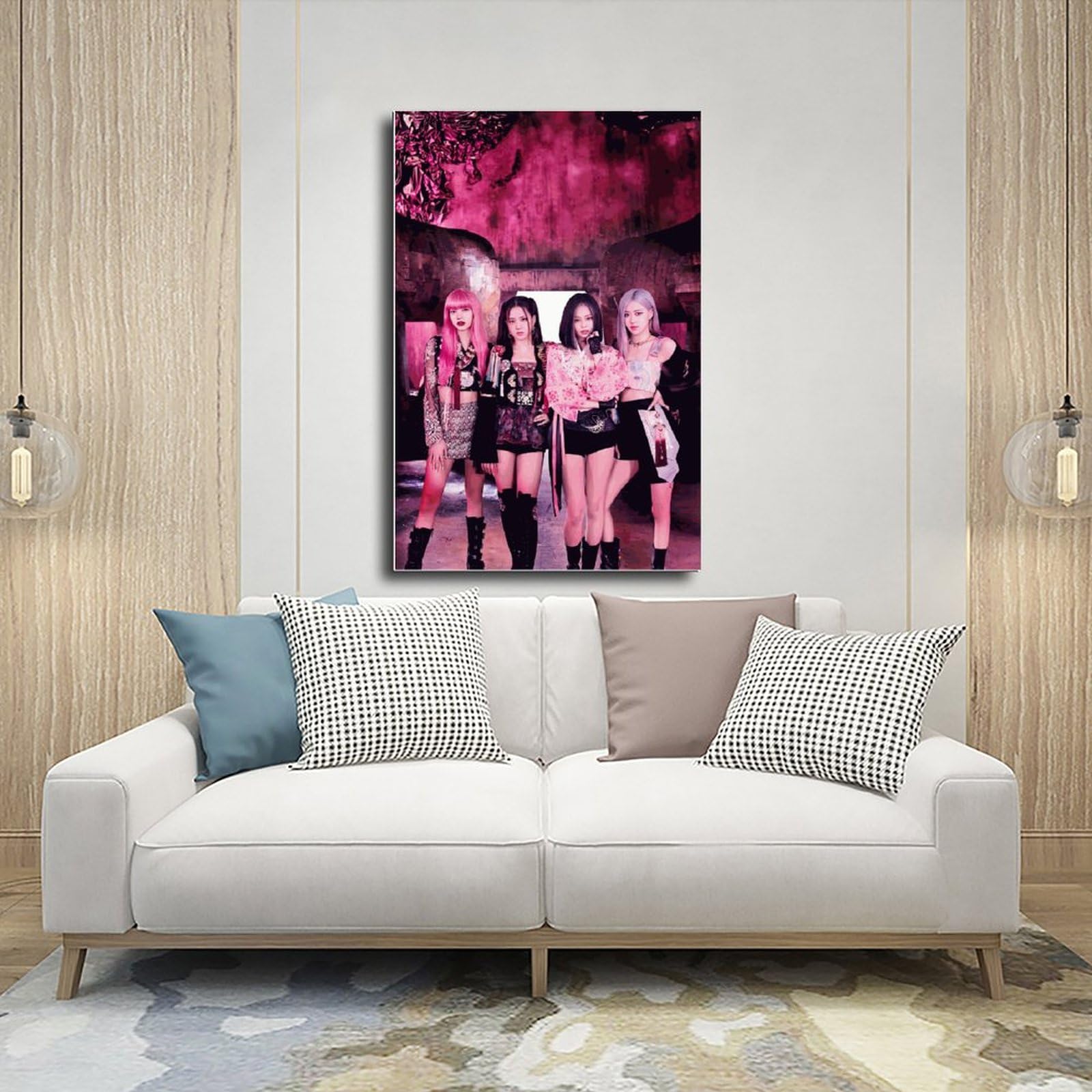 Poster Blackpink Sur Toile 40x60 Cm - Décoration Murale Vintage Pour Salon Ou Chambre - 2