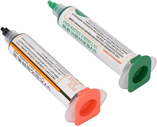 Miniatura 9 de Tinta de máscara de soldadura 753, 2 piezas de tinta negra y verde de PCB de curado UV, máscara de soldadura curable por UV, pintura de reparación