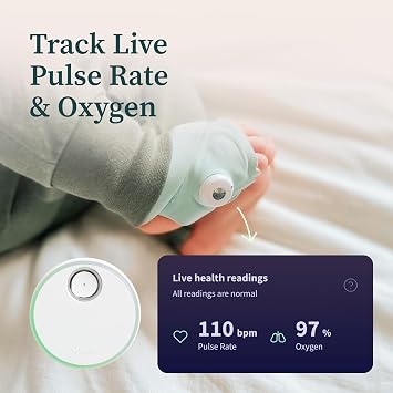 Owlet Dream Duo (Gen 1) Smart Baby Monitor: FDA-Cleared Dream Sock Plus Owlet Cam 2 - Tracks & Notifies for Pulse Rate & Oxygen While Viewing Baby in 1080p HD WiFi Video