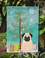 Vista 825 de Caroline's Treasures BB4243GF Bandera de jardín con texto en inglés «Merry Christmas» con texto en inglés «Merry Christmas», bandera decorativa