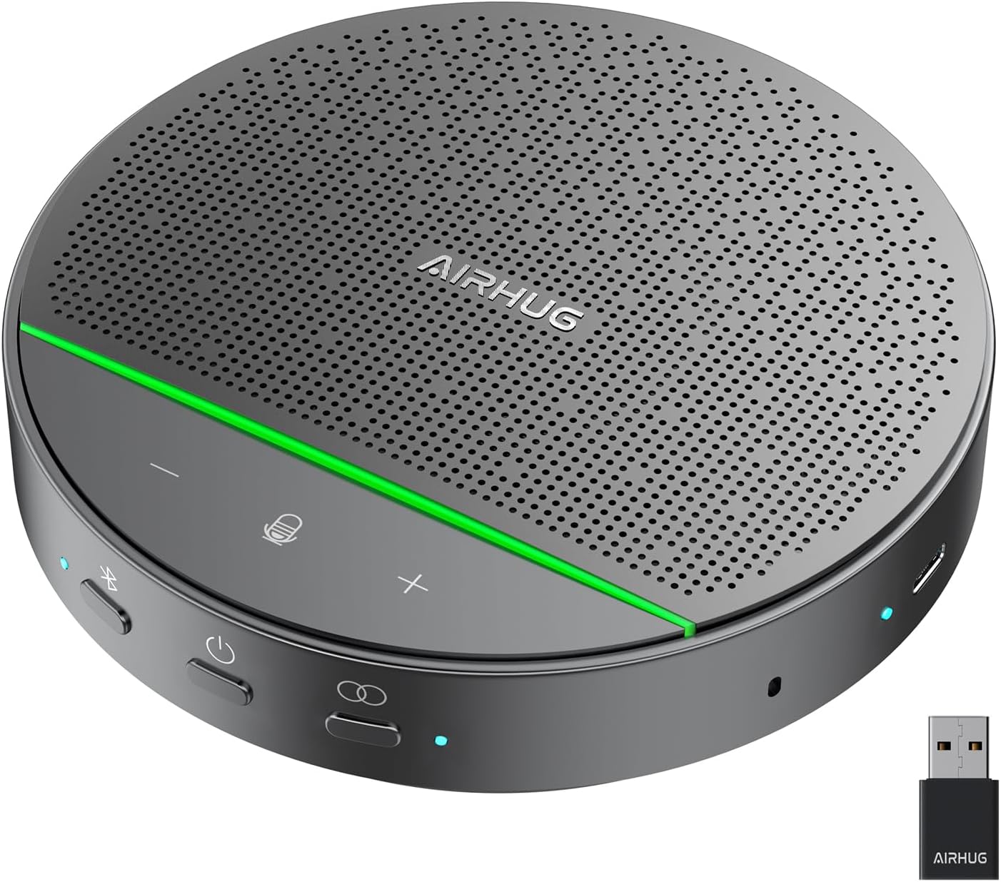AIRHUG 12 Bluetooth Conference Speakerphone and USB Bluetooth Adapter