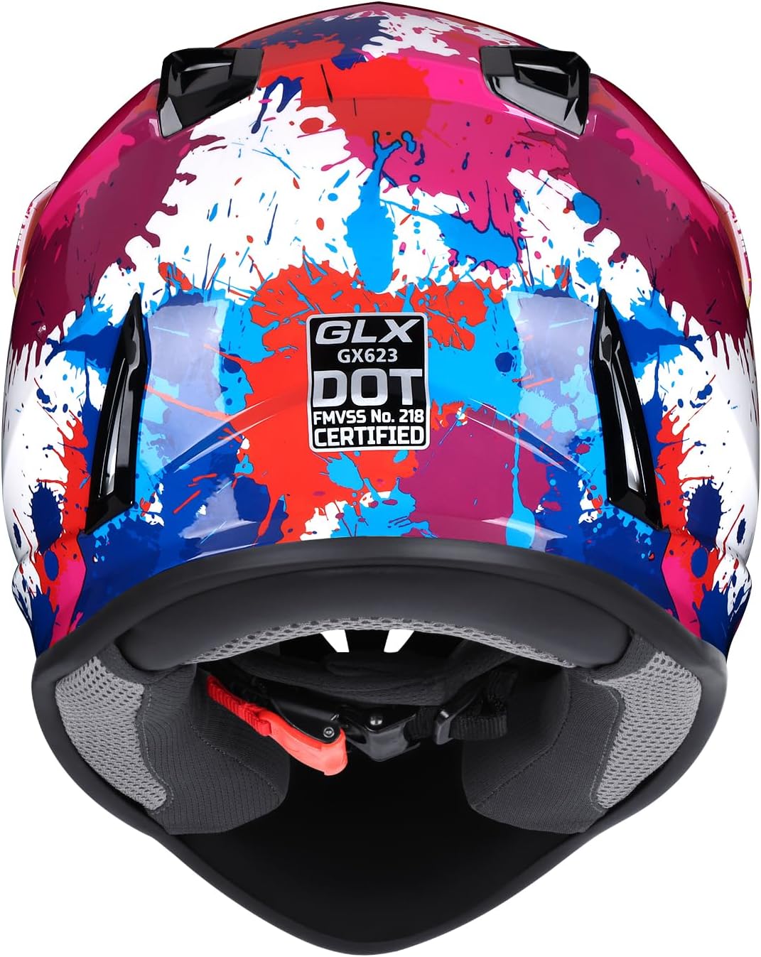 GLX GX623 Youth ATV/Dirt Bike Helmet Combo - Graffiti, Large - DOT