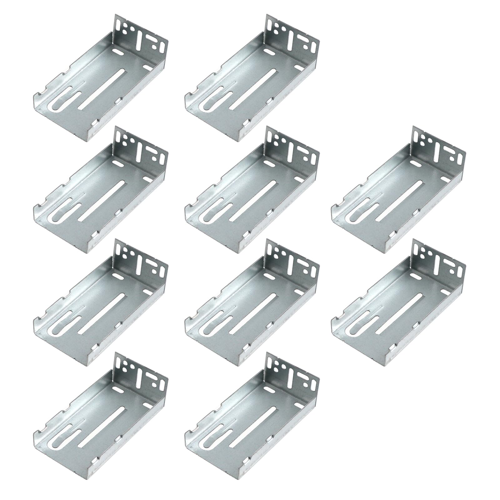 UTALIND 10 Pcs Rear Mounting Brackets Metal Drawer Slides Brackets for Cabinet, Suitable for 1.77 Inch (45 mm) Width Drawer Slides