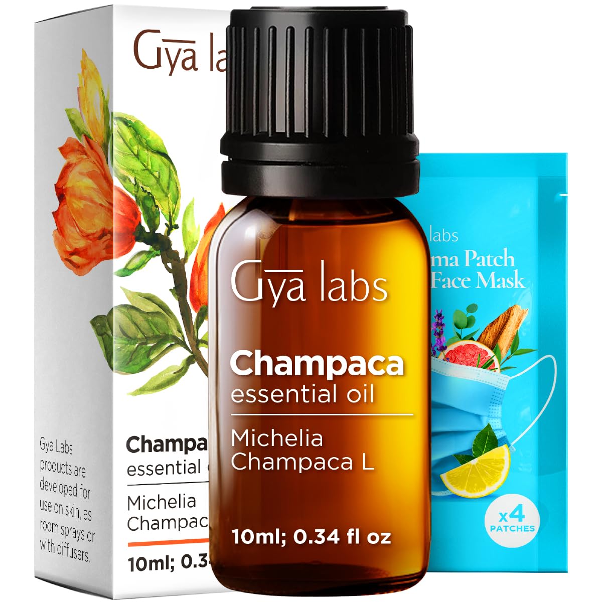 Champaca Essential Oil for Skin, Hair &amp; Diffuser - 0.34 Fl Oz