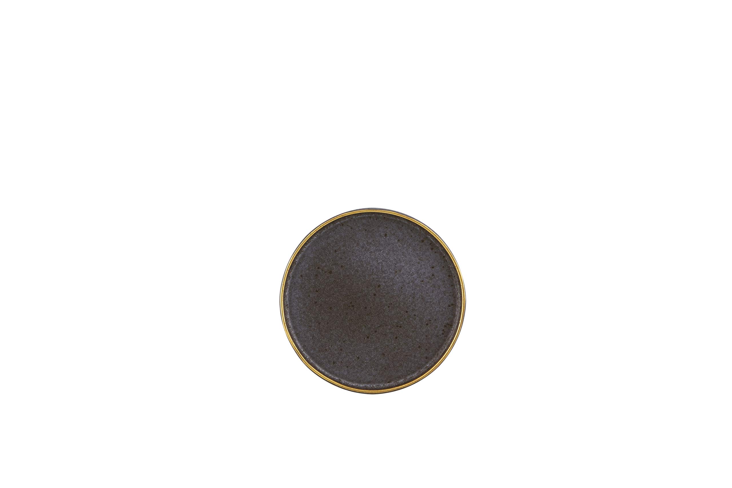 Casa Alegre Gold Stone Bronze Dessert Luncheon Plates, Set of 6