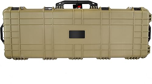 Miniatura 3 de Eylar Funda rígida protectora para rifle de rodillo de 48 pulgadas con placa de logotipo personalizada y espuma, impermeable y a prueba de golpes