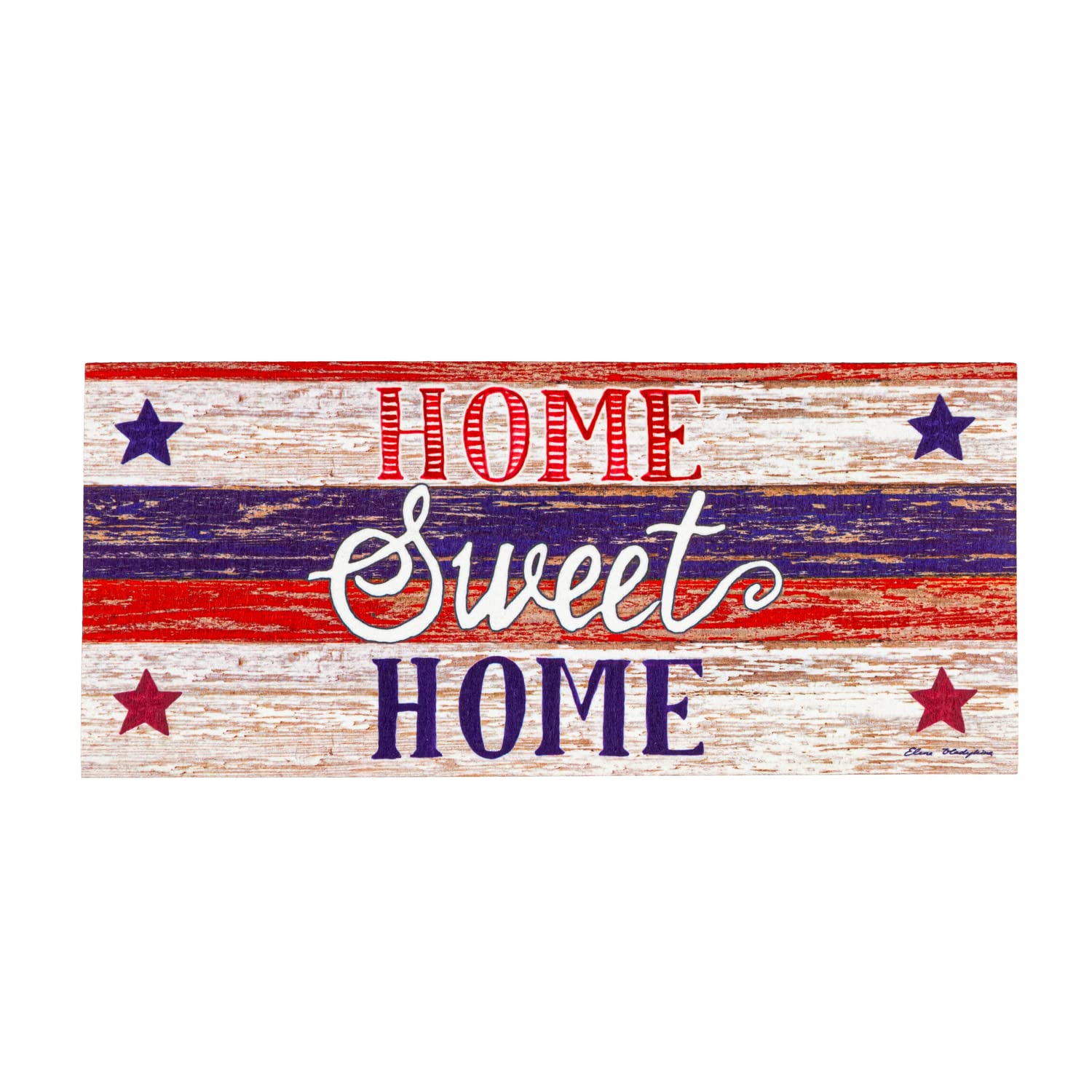 EvergreenSassafras Farmhouse Interchangeable Entrance Doormat | Indoor and Outdoor | 22-inches x 10-inches | Non-Slip Backing | All-Season | Low Profile | Home Décor