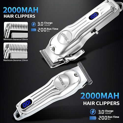 Miniatura 2 de DSP Kit de peluquero profesional 4 en 1 cortadora de pelo inalámbrica, recortadora, afeitadora y removedor de vello de nariz, juego de peinado y