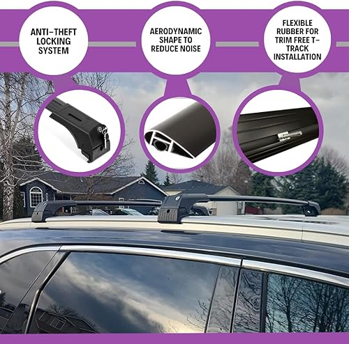 Miniatura 4 de ERKUL Barras transversales para portaequipajes para Volvo XC90 2016-2023  Barras transversales de aluminio antirrobo para techo, portaequipaje,