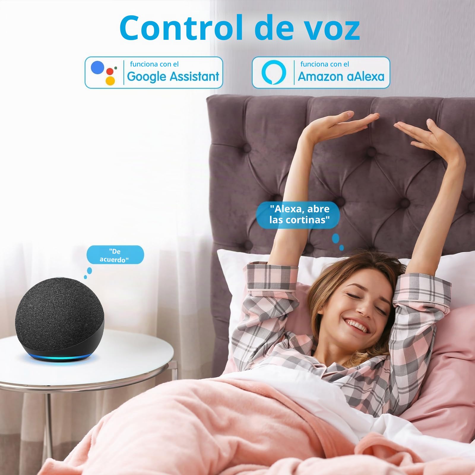 Enchufe Inteligente WiFi, 4 Pack Enchufe WiFi Medidor Consumo 16A 3680W, Tomada Inteligente con Temporizadores y Control Remoto por APP&Voz, Compatible con Alexa y Google Home