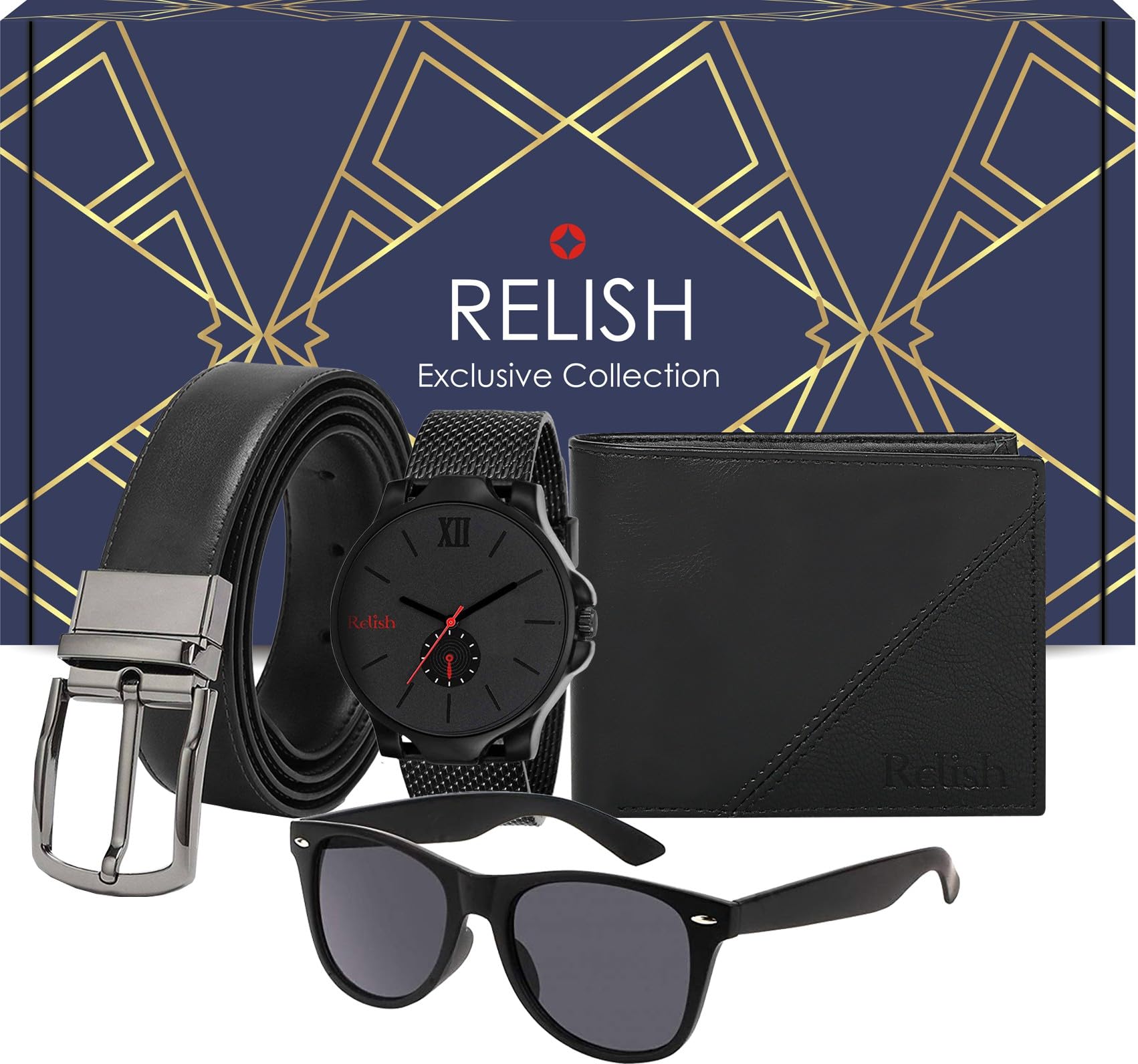 Belt, Wallet & Watch Combo (Black)_BZ_RE-610BWWS (B0D9LFVM4J) Amazon Price History, Amazon Price Tracker