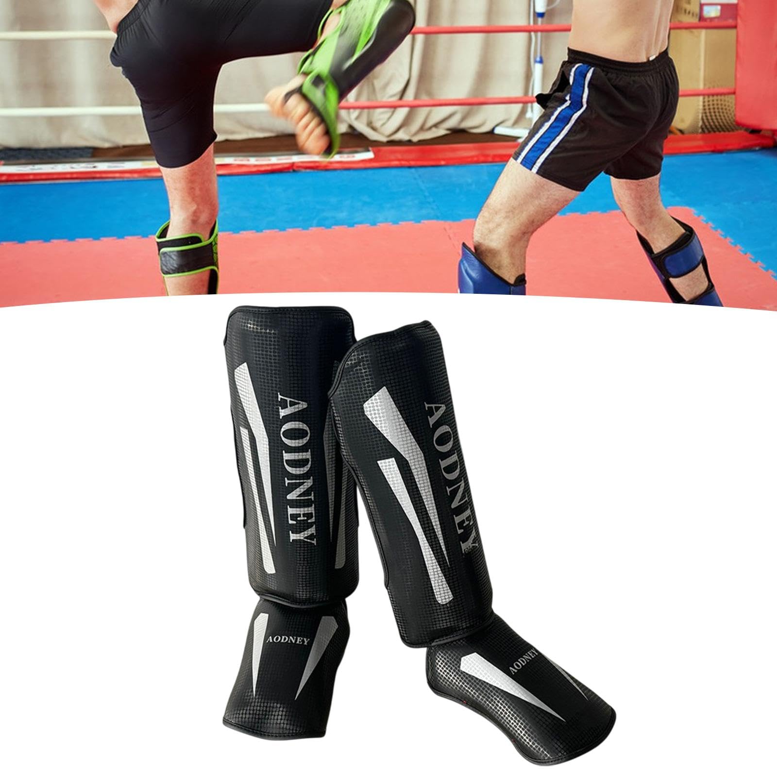 Parastinchi da Muay Thai, Protezioni per Tibie del Piede, Protezioni per Gambe, Protezione per Tibie per Sparring E Calci.