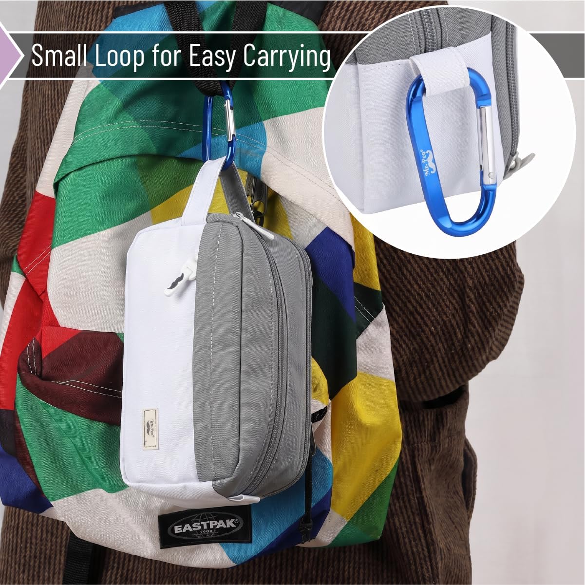 - High Capacity cil Case, Large cil Pouch with 3 Compartments and 2 Pockets, Large cil Bag with Smooth Zipper, Cute cil Case Pouch Organizer, School Supplies for Teens thumbnail