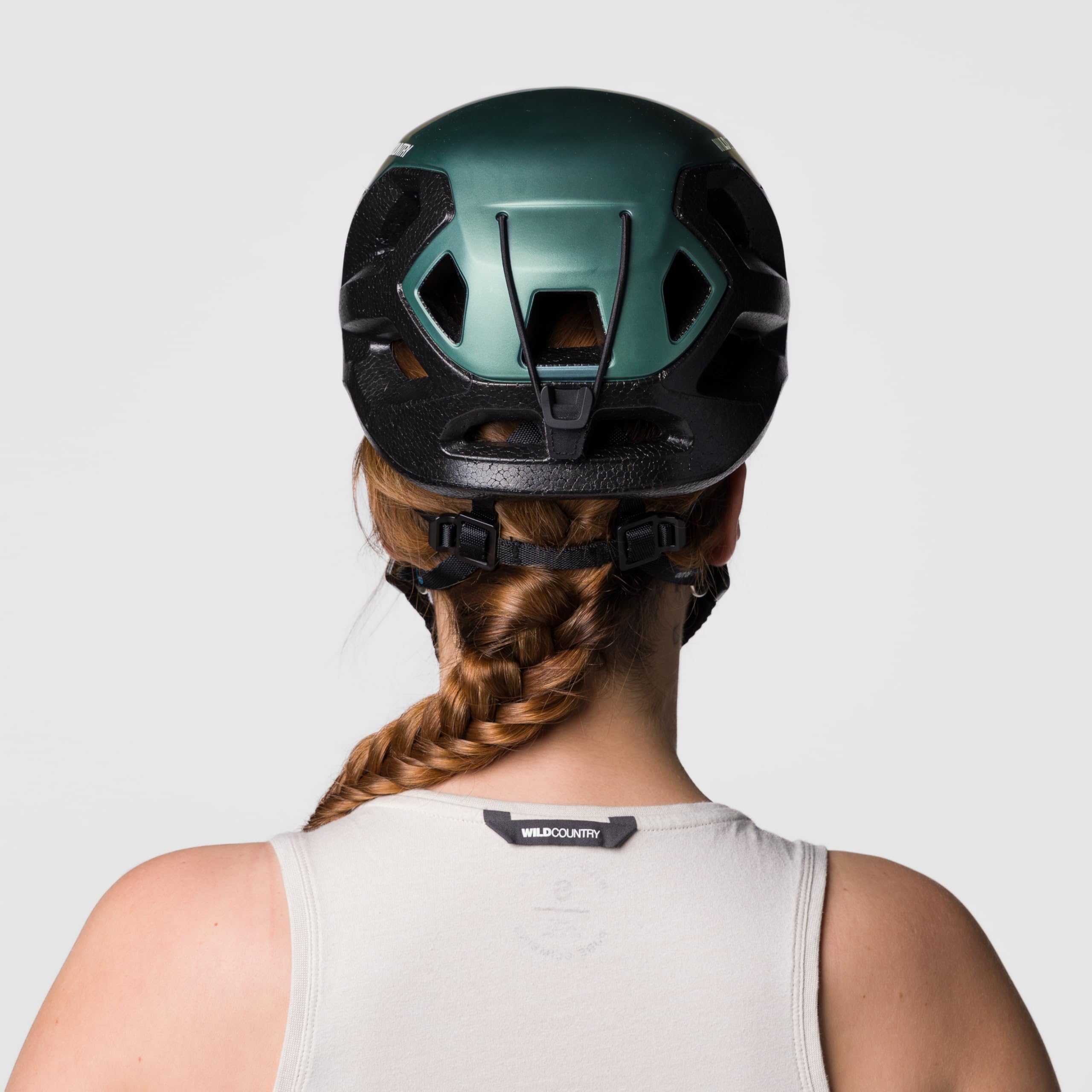 Wild Country Unisex Session Casco da arrampicata, black-marsh, 57-62cm