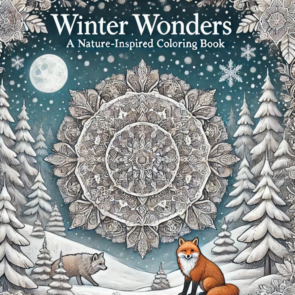 Winter Wonders: A Nature Inspired Coloring Book