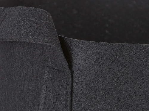 Miniatura 4 de Paquete de 5 bolsas de cultivo de 30 galonesmacetas de tela de aireación con asas (260GSM, negro, 15.5 pulgadas de alto x 24 profundidad)
