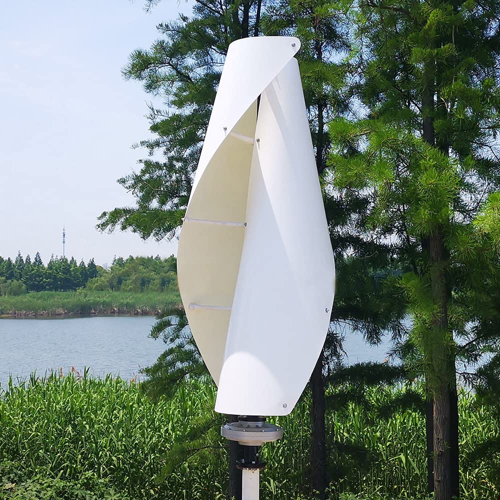 Helix 2000 W, impianto di energia eolica verticale per assi di flessione magnetiche, 24 V, 48 V, 96 V, 220 V, energia eolica, a spirale, da giardino, per esterni