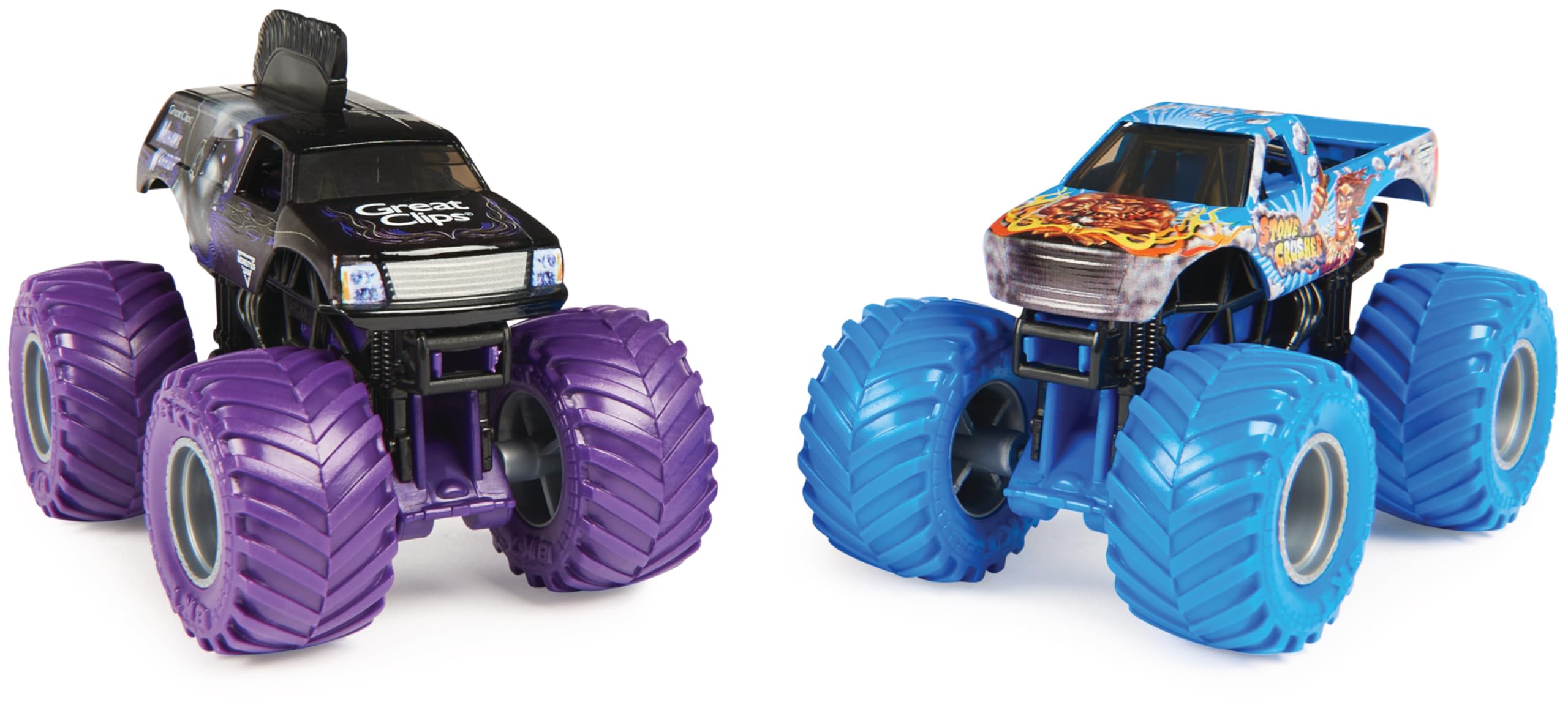 Monster Jam, camiones monstruo de metal Dragon vs. Sparkle Smash oficiales, escala 1:64, juguetes para niños a partir de 3 años — view 4