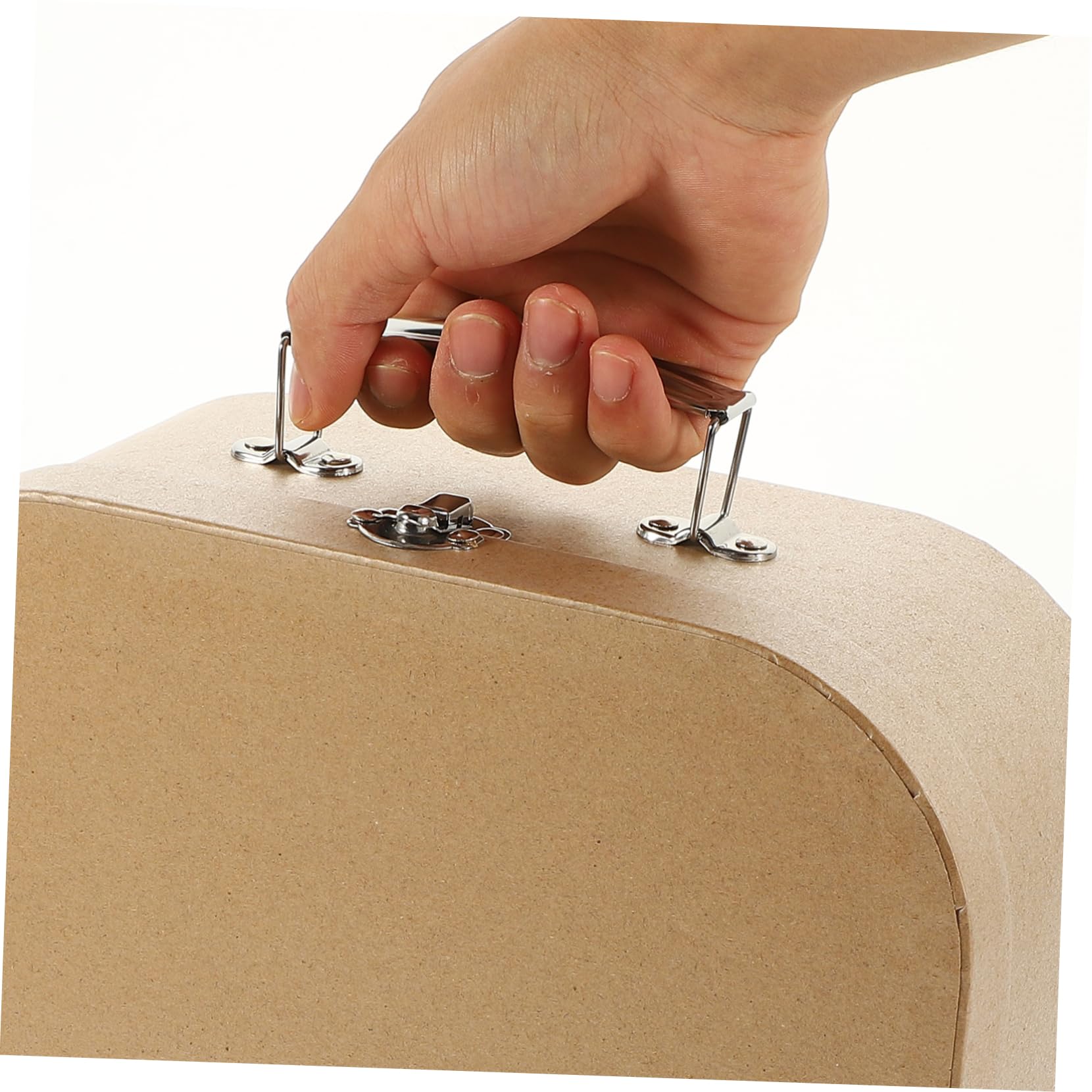 Hemobllo Scatola Regalo a Valigetta in Carta Kraft 1 Pz per Confezioni