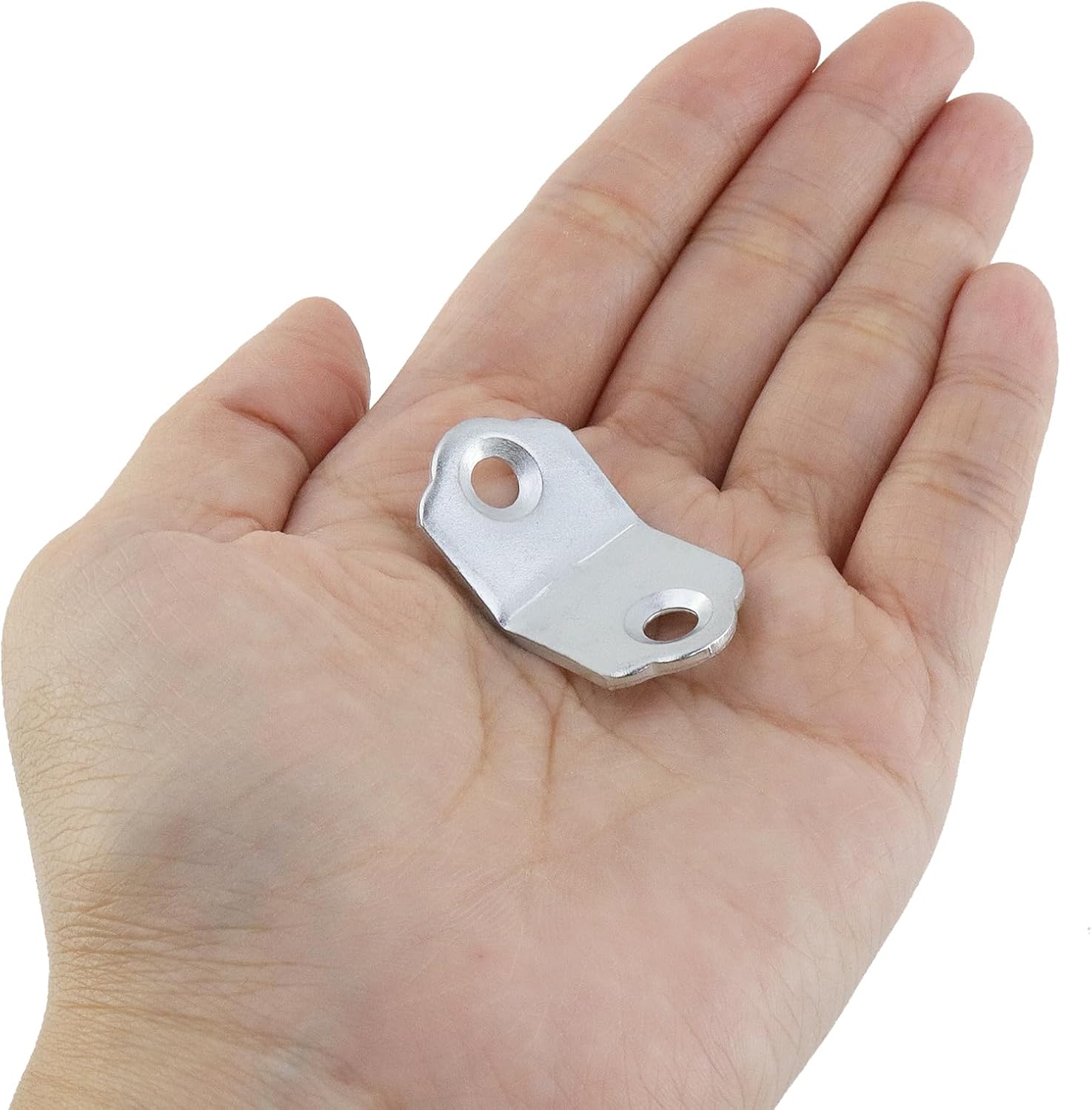 MY MIRONEY 40PCS Corner Brackets Anti Inverted Iron Sheet Furniture Hardware Silver 135 Degree Corner Joint Corner Braces