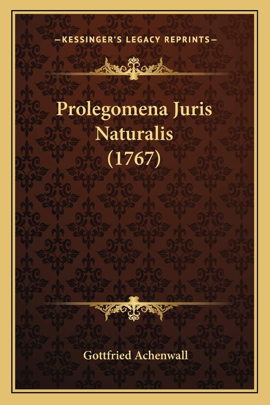 Prolegomena Juris Naturalis (1767)