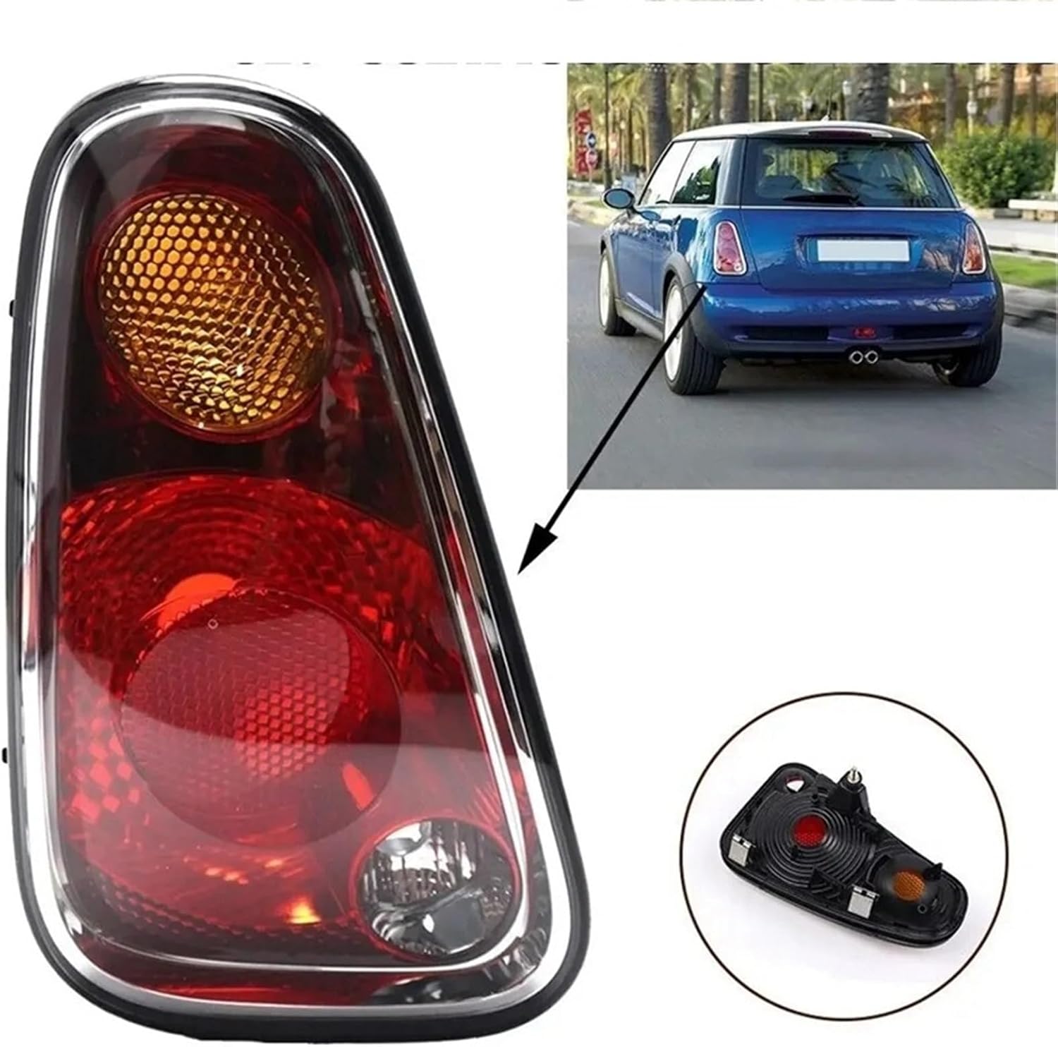 車のテールライト テールライトリア用信号ランプアセンブリ電球なし 用の BMW 用のミニクーパー R50 R52 R53 04-08