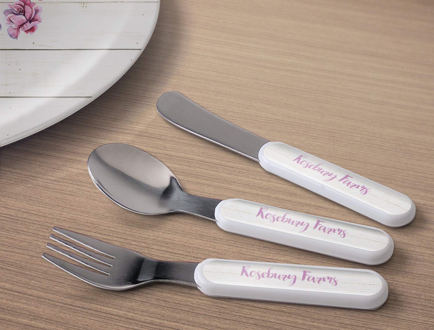 Personalized Farm House Kid's Flatware