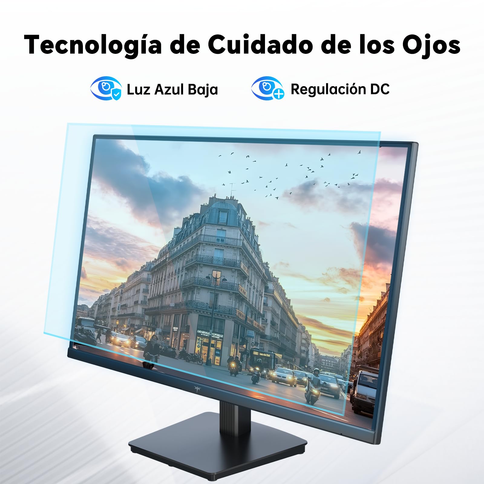 KTC Monitor 4K de 27 Pulgadas | UHD@60Hz | 1,07 Mil Millones de Colores, 133% sRGB, 100% DCI-P3, ΔE＜2 | Brillo 400 CD/㎡, HDR400 | VESA | Hardware Anti-Luz Azul | 2 x HDMI 2.0, 1 x DP 1.4 | H27P27
