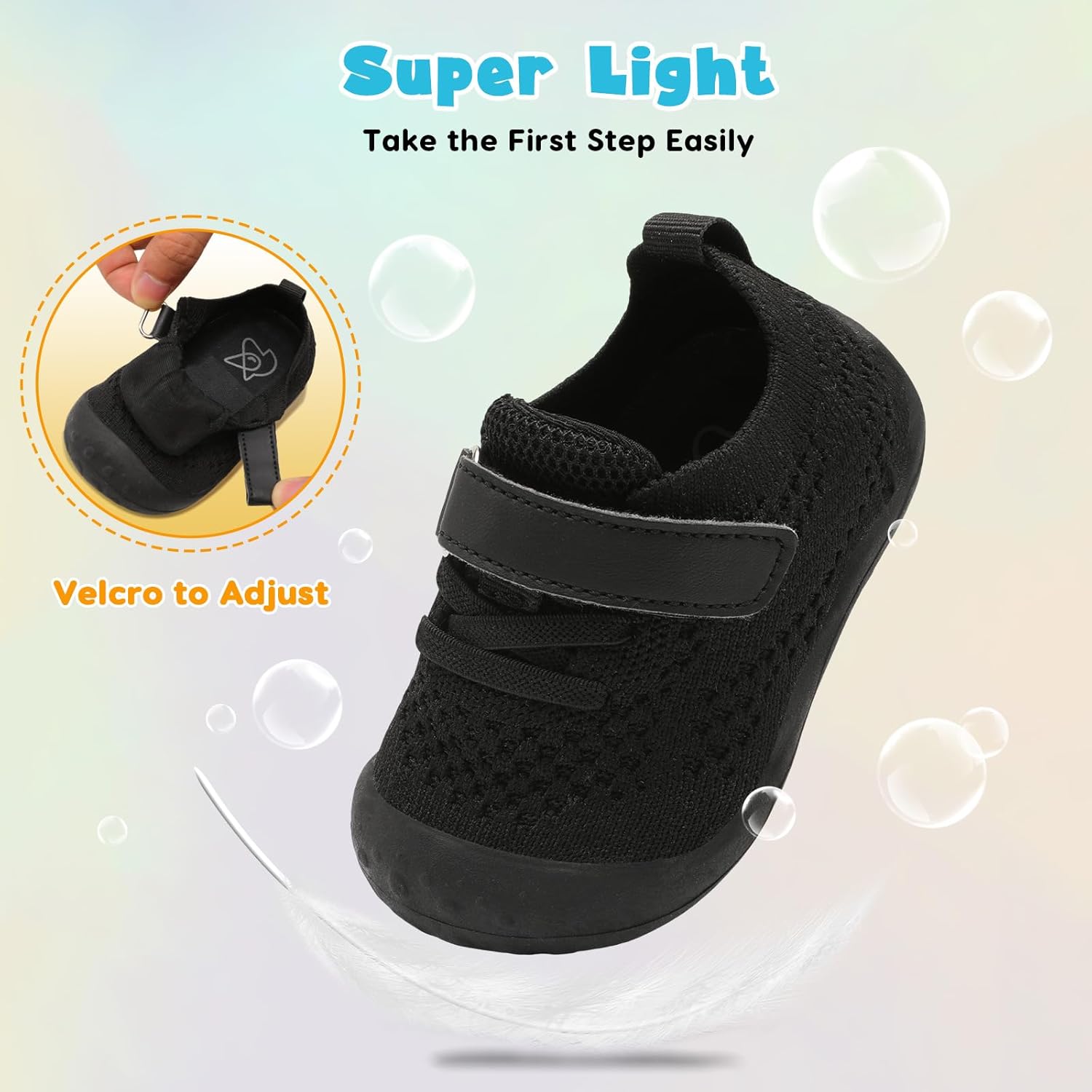 LeIsfIt Baby Shoes Girls Boys First Walking Shoes Infant Sneakers Crib Shoes Lightweight Non-Slip Shoes - Image 6