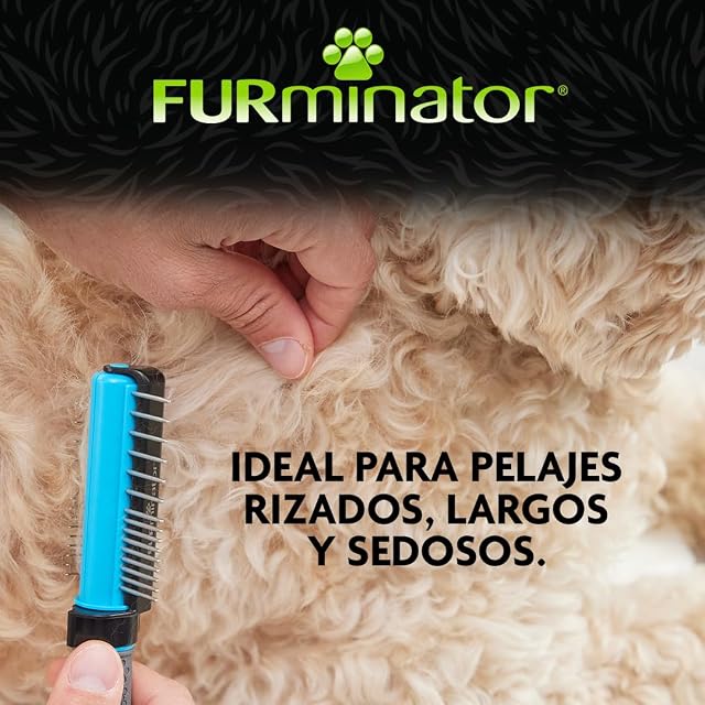 Foto 4 de 7 de FURminator 2en1 Cepillo Dual para Perros, caniches y Doodles