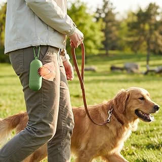 Dog Poop Bags, Leak-Proof Dog Waste Bag with Dispenser, 90 Count Pet Poop Bags for Dogs, Easy-Tear Doggie Bag for Walking & Outdoor Use
