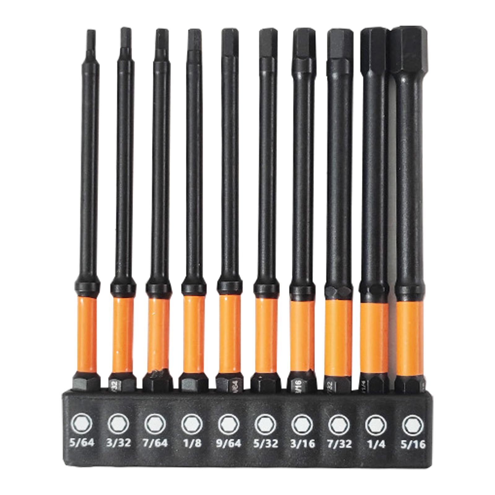 Yhplxyuus A 10Pcs Impacts Hexagon Head Llen Wrenches Drill Bit Set 1 / 4Inch Impacts Shank Steel Set Llen Screwdriver Metric