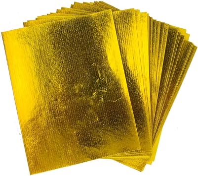 200Pcs Gold Foil Chinese Joss Paper Yellow Ancestor for Funeral Qingming Festival Hungry Ghost Festival