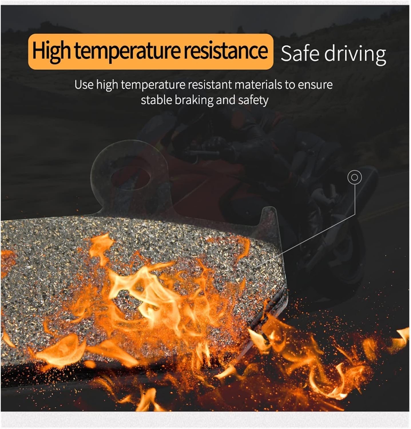 専用です モーターサイクルアクセサリーフロントブレーキパッド に適合する