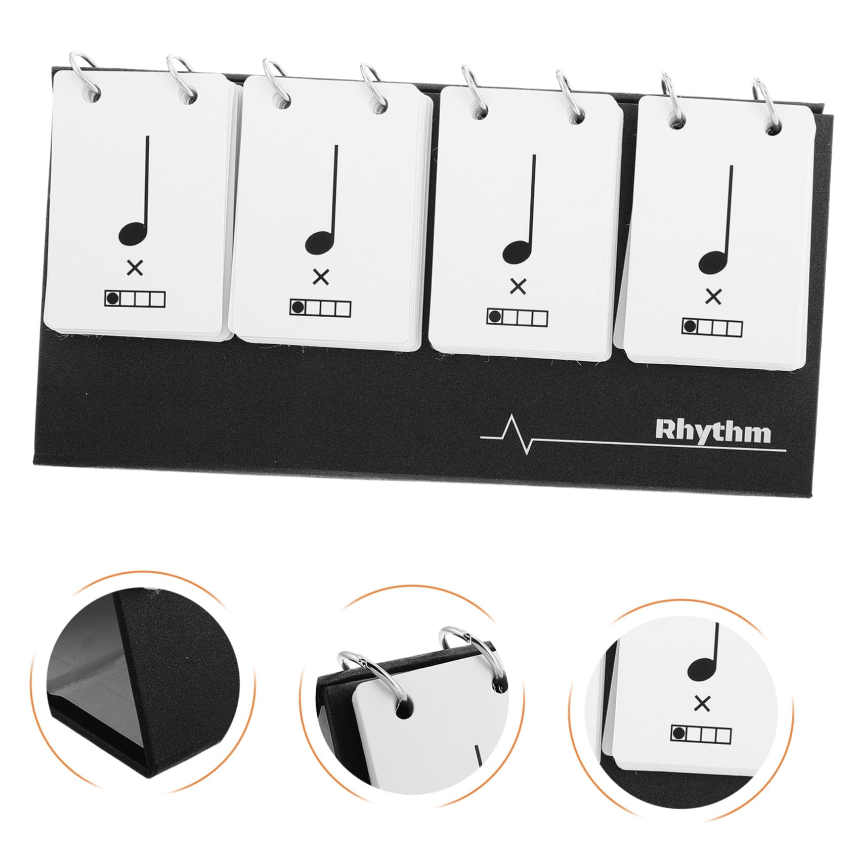 Rhythmus-Taschenkarte Musik Notizkarten FüR AnfäNger Musikunterricht Trainingskarten Portable Musikrhythmus ÜBungskarte FüR SchüLer Und Lehrer