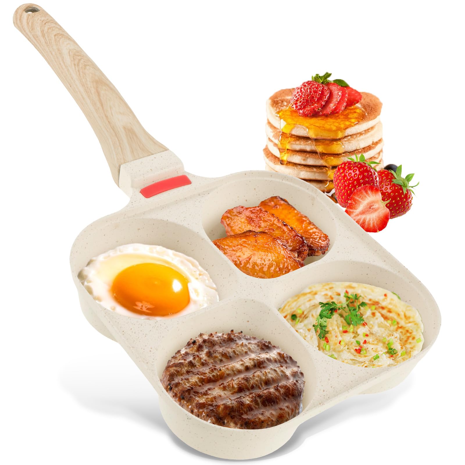 Eurolux ei- Pannenkoekenpan met afneembare steel 26 x 3,5 cm