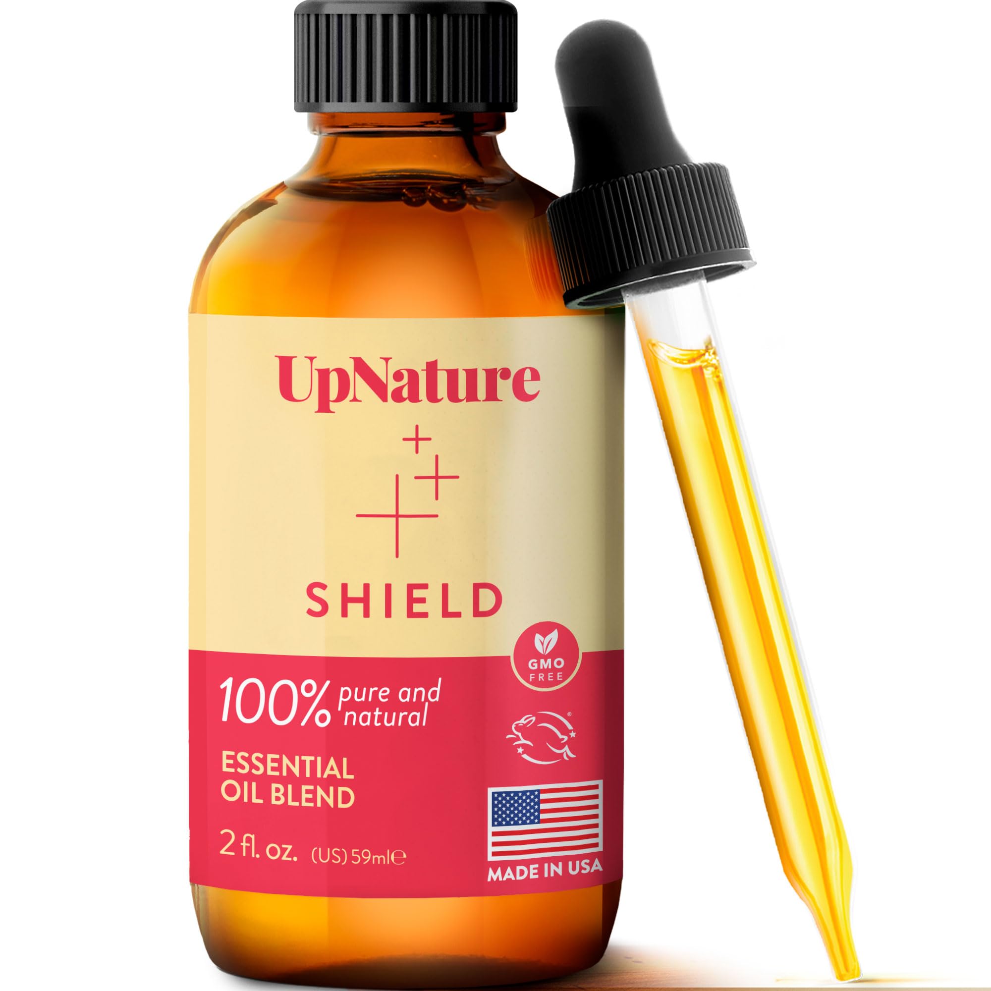 UpNature Shield Essential Oil - Huge 2oz - 100% Natural Oil for Household Cleaner Concentrate for Diffuser Aromatherapy