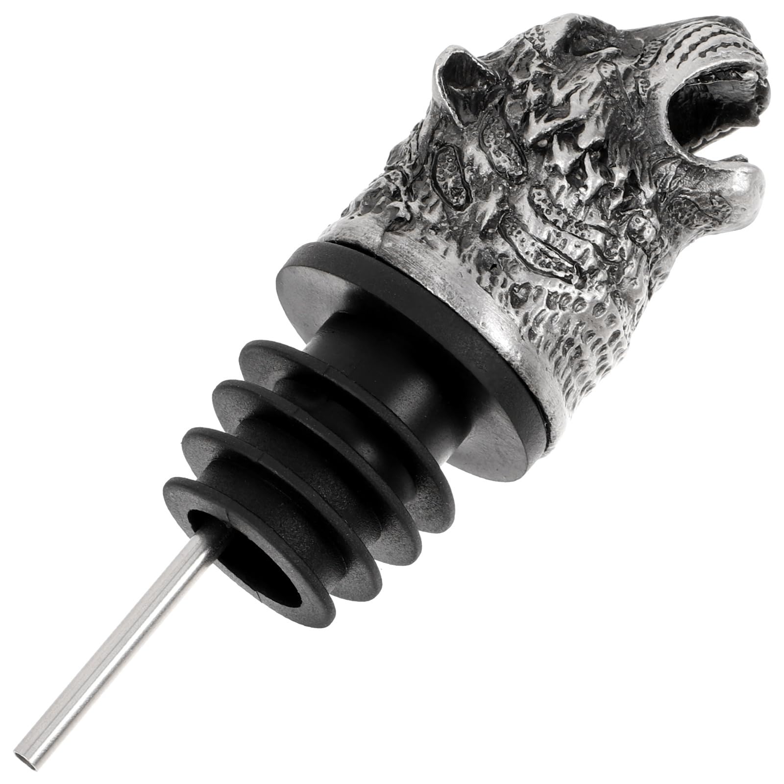 HANABASS Stainless Steel Wine Pourer Wine Aerator Pourer Spout, Tiger Wine Stopper Tiger Head Shape Wine Bottle Pourers Wine Accessories Pour Spouts for Wine Bottles