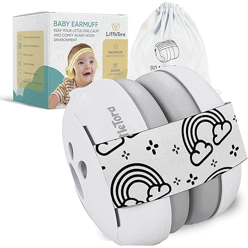 LittleTora Baby Ear Muff - Noise Canceling Headphone for Infant Hearing Protection - Newborn Airplane Travel Essential