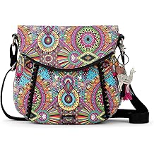 Sakroots Crossbody Bag in Eco-Twill, Multifunctional Purse with Adjustable Strap & Zipper Pockets