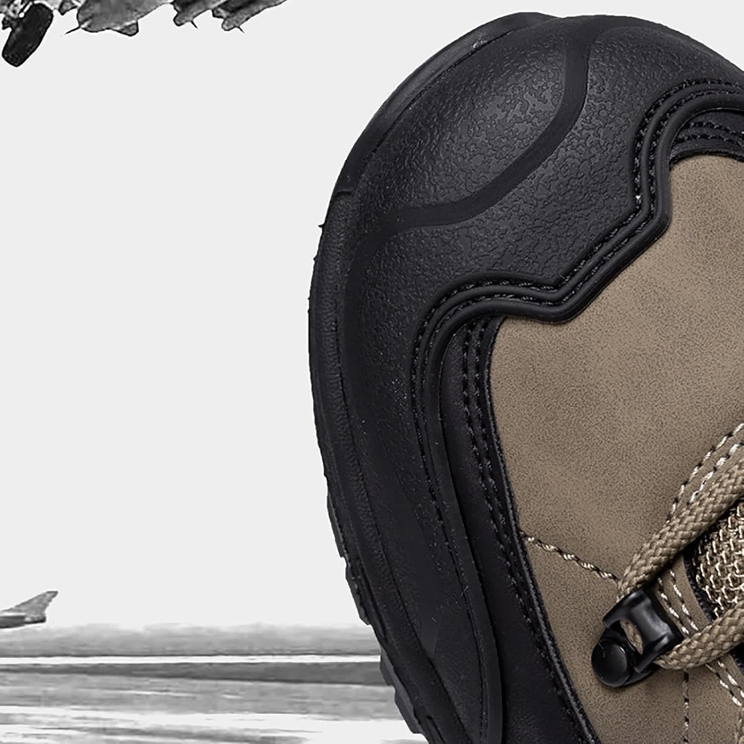 CLSQLXYJZC Military Work Boots for Men, Men's Tactical Army Boots with Sports Socks Lightweight Combat Boots Outdoor Casual Military Boots Hiking Work Combat Boots
