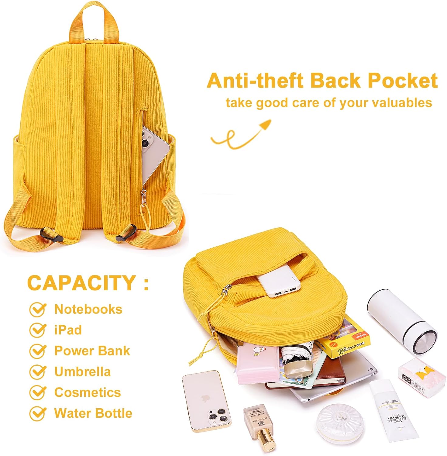 BTOOP Mini Backpack Women Girls Water-resistant Small Backpack Purse Shoulder Bag for Womens Adult Kids School Travel - Image 5