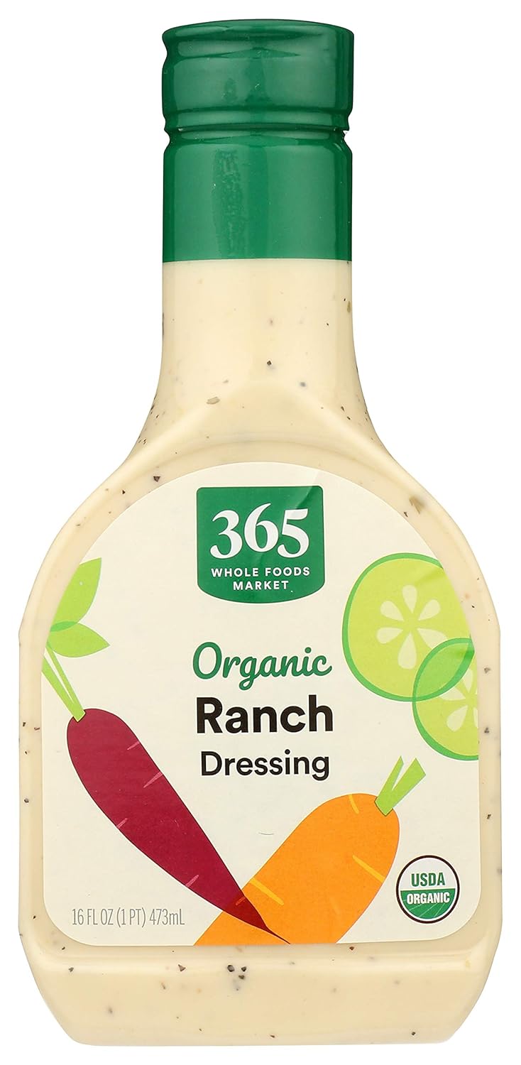 365 by Whole Foods Market, Dressing Ranch Organic, 16 Fl Oz : Grocery & Gourmet Food