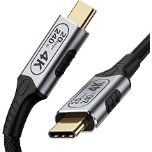 Type c to Type c short cable, 20gbps usb c cable, usb c 3.2 Gen 2,4k usb c cable, @60Hz video, usb c cable monitor, 240w usb c cable, high speed usb c cable, 0.5ft usb c cable