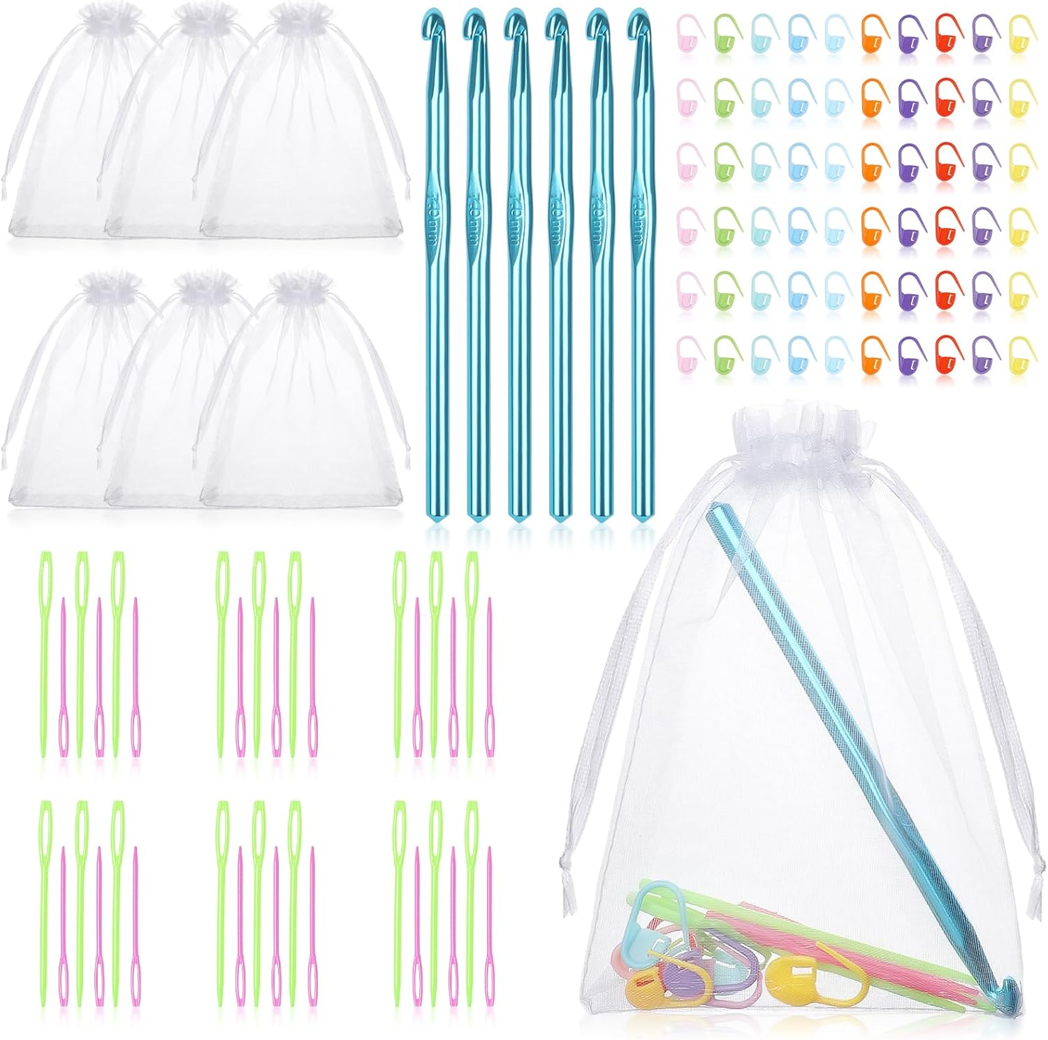 Katech Crochet Hooks Large Size 7mm, Crochet Hooks Bulk for